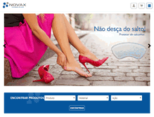 Tablet Screenshot of lojanovax.com.br